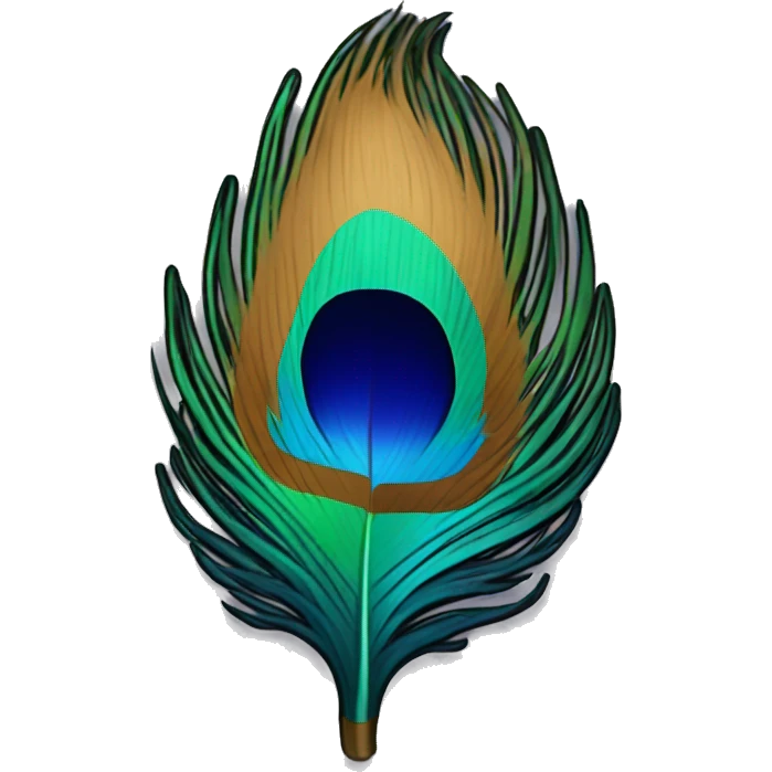 Peacock feather  emoji