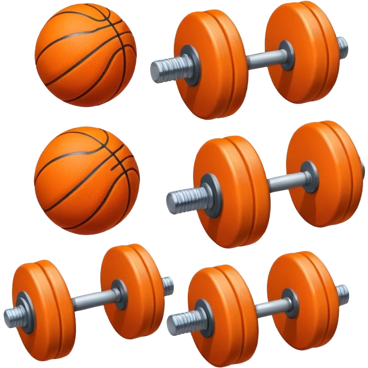 Dumbbell and ball emoji