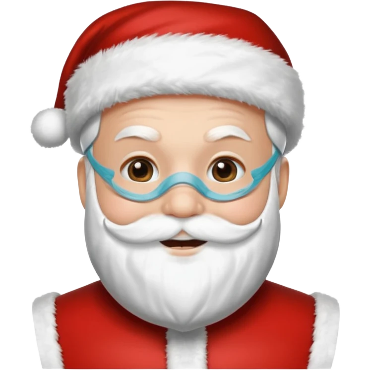 santa with surgical mask 
   emoji