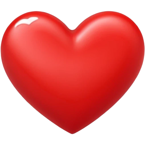 Red heart with cursive capital A in the middle emoji