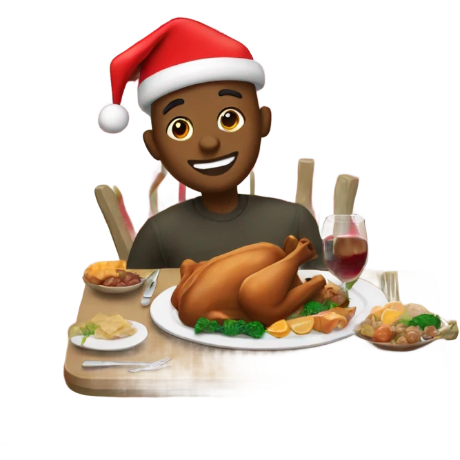 Christmas dinner emoji