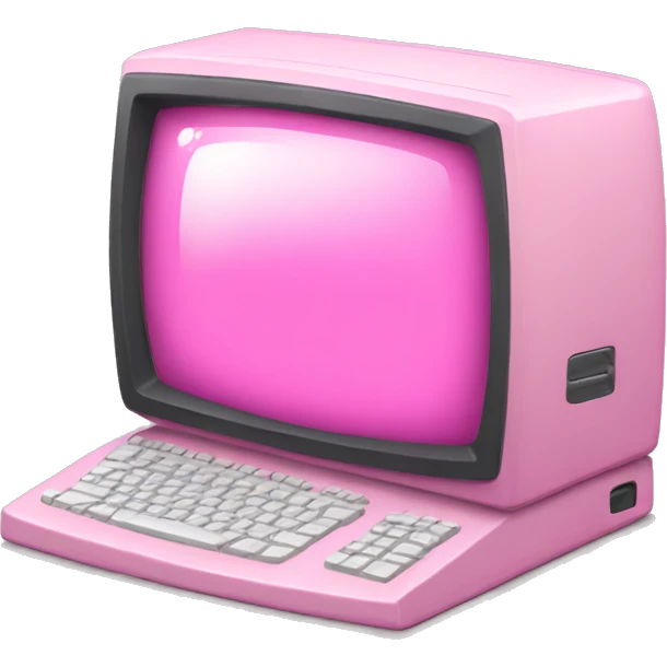 pink computer emoji