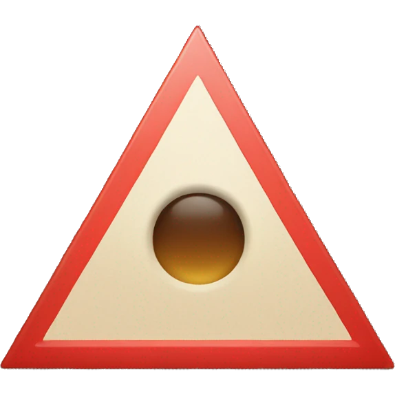 RED triangle emoji