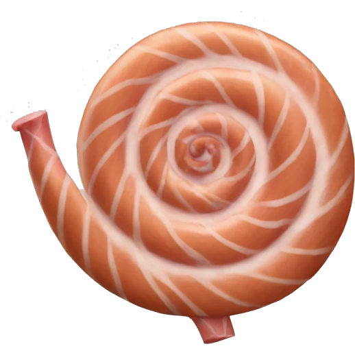 spiral ham emoji