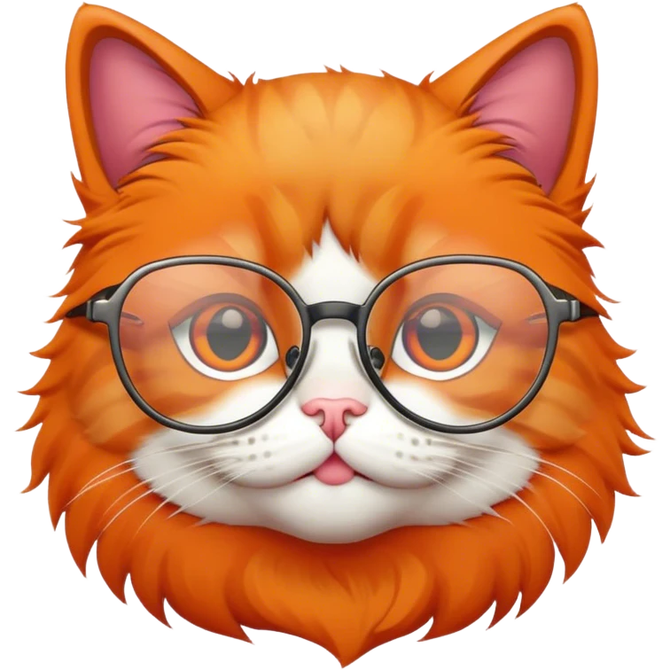 Gato con anteojos emoji