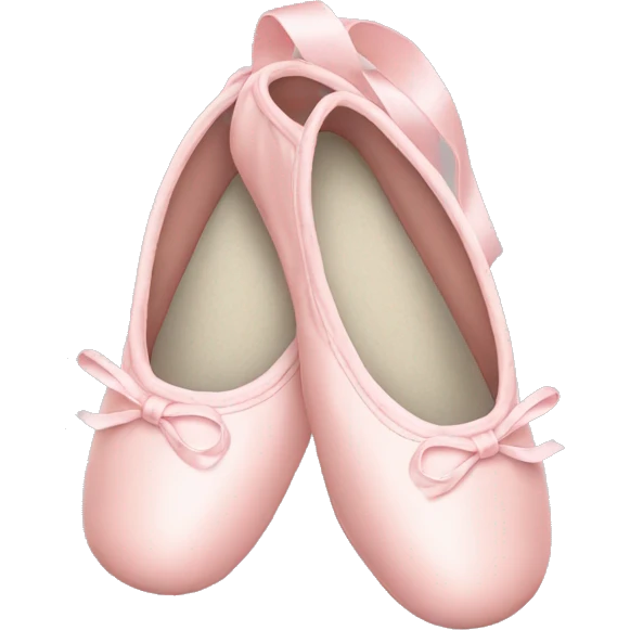 Pale pink ballet shoes emoji