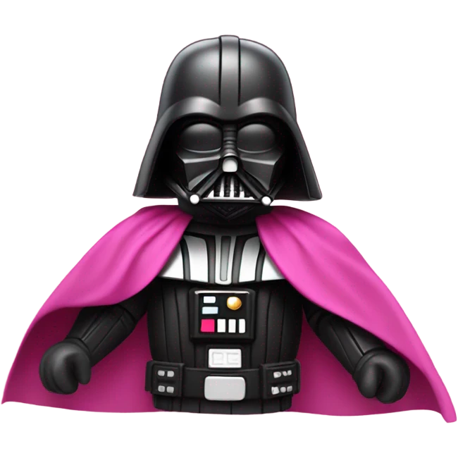 all pink Darth Vader emoji