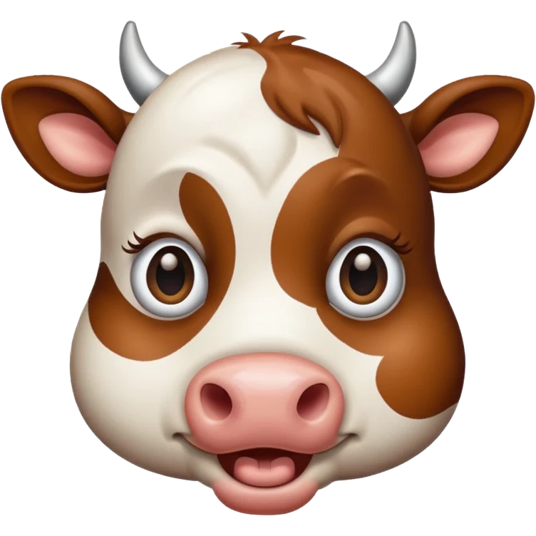 Cow wink emoji