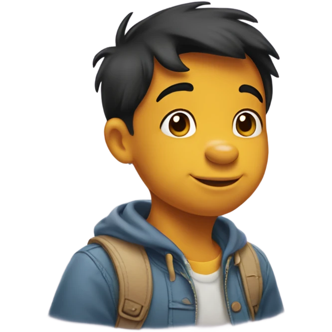 Winnie the Pooh as a human emoji