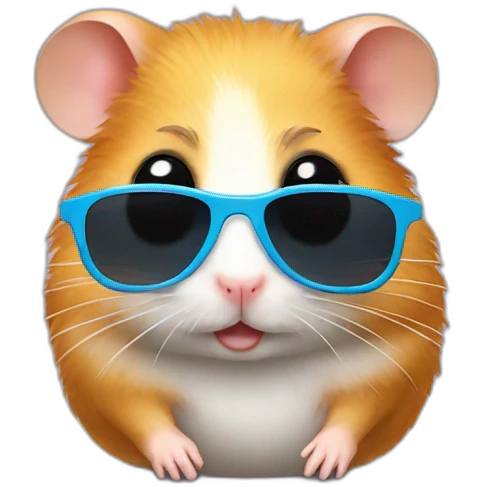 hamster with sunglasses emoji
