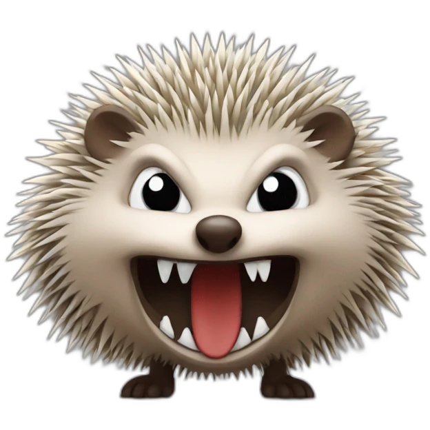 evil hedgehog emoji