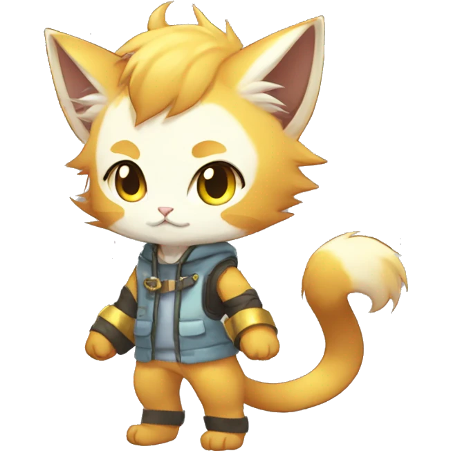 Catboy-Chibi-Sona-Shiny-Fakémon full body emoji