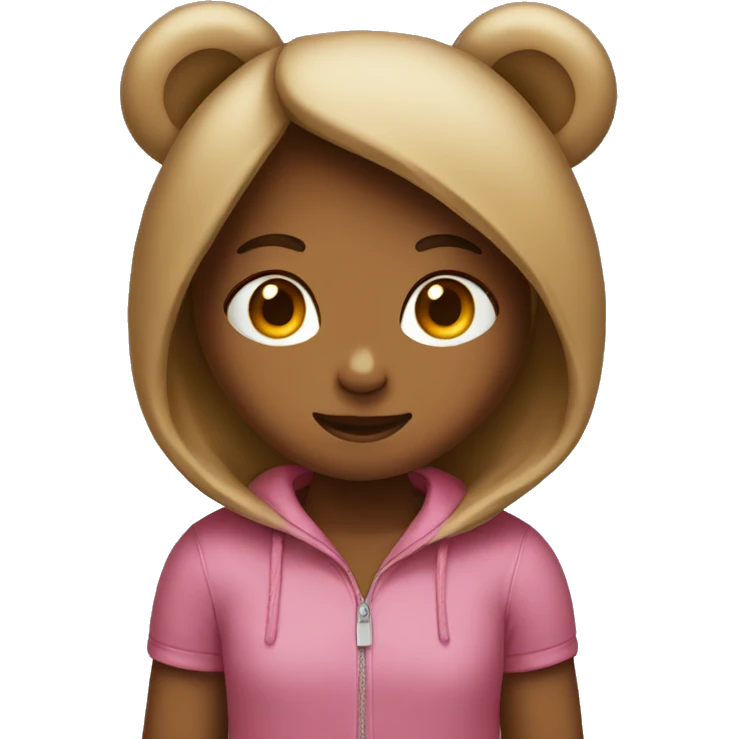 Girl in giant teddy bear  emoji