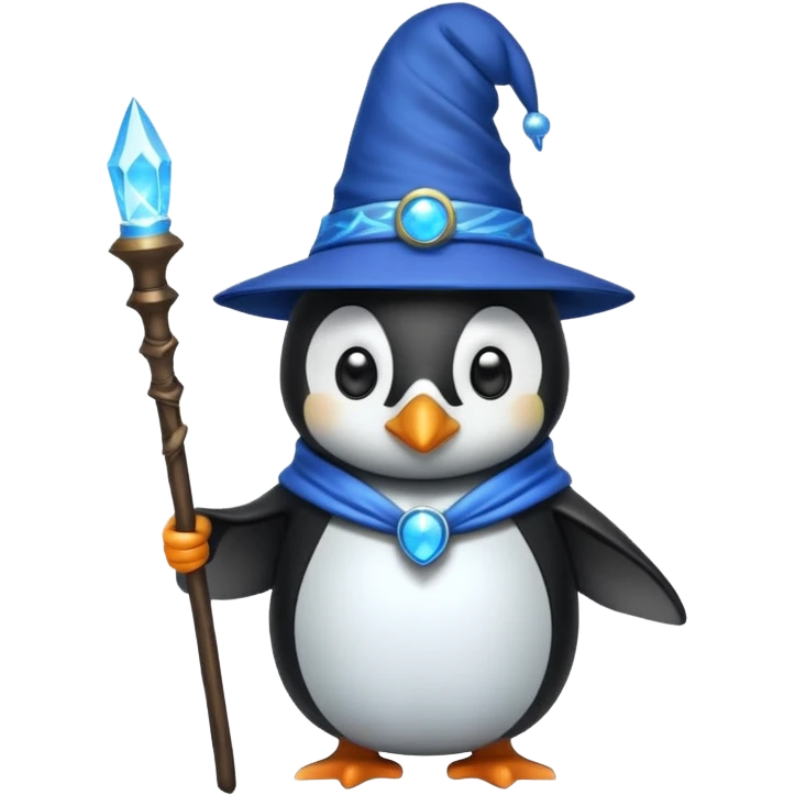 Penguin Wizard emoji