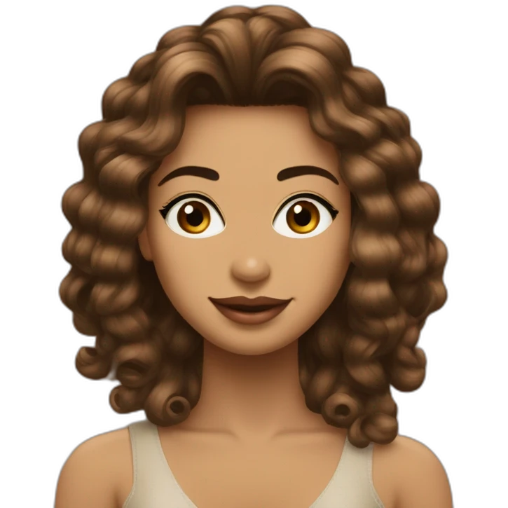 Quero carinha com cabelo liso marron chanel emoji