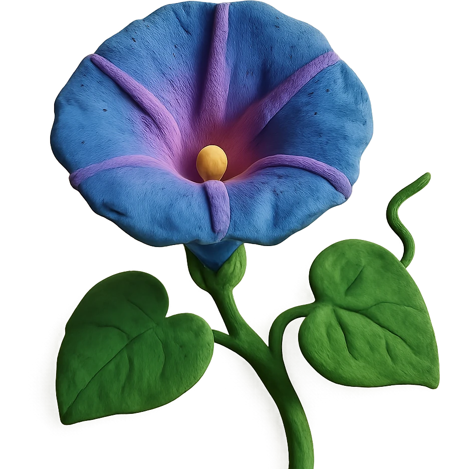 morning glory flower emoji