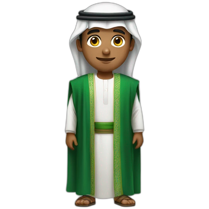 Saudi Man with Saudi clothes emoji