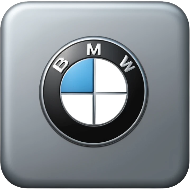 BMW emoji logo in grey color  emoji