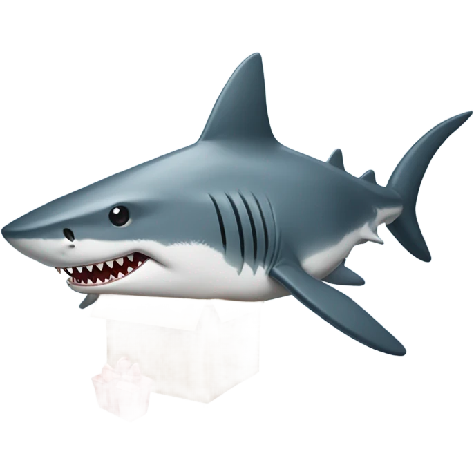 Shark with a teddy bears emoji