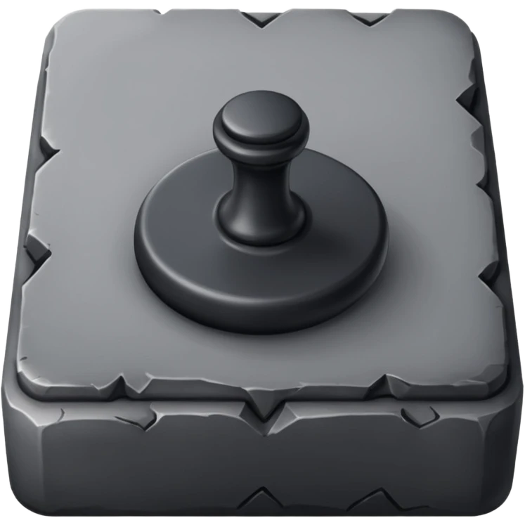 Calligraphy Inkstone – Stone block with dark ink well. emoji