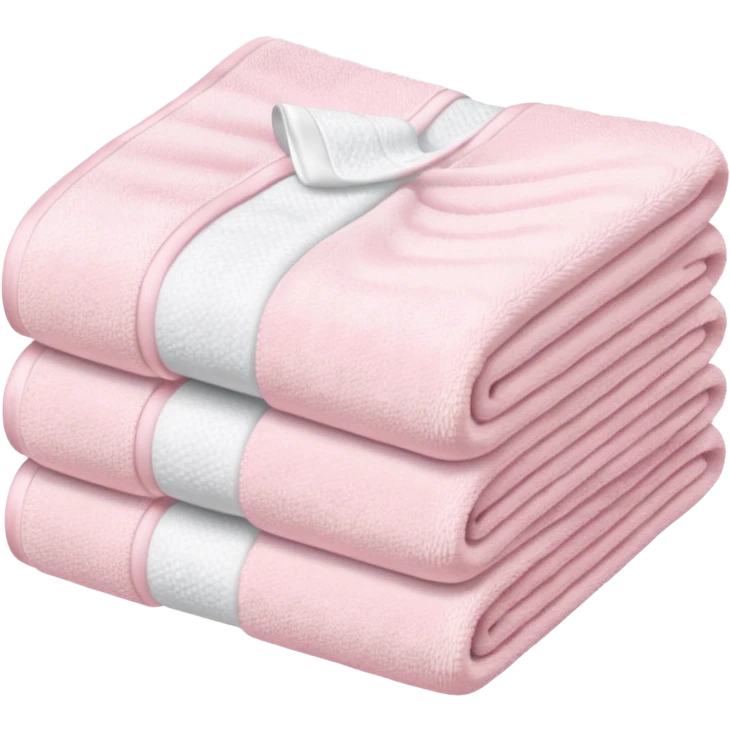 Light pink folded towels  emoji