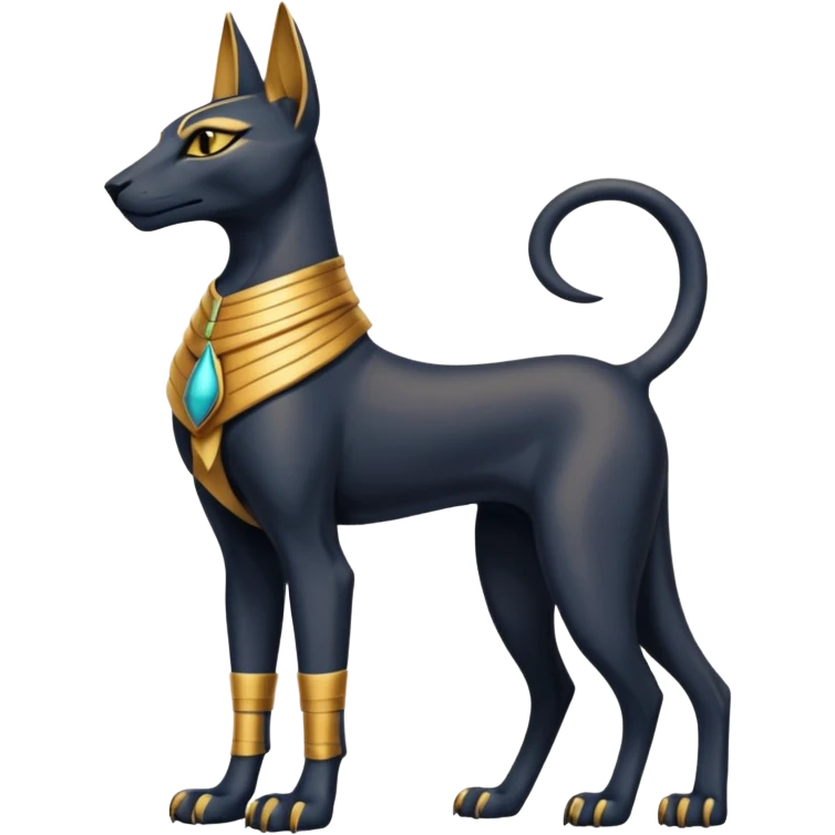 Anubis-Bastet-Horus-Fakémon-hybrid-creature (full body)  emoji