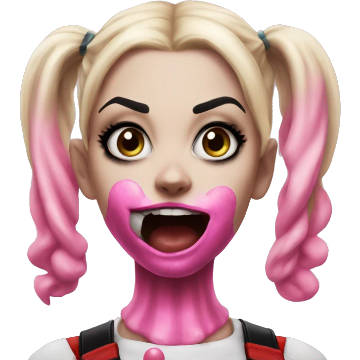 Harley Quinn bubblegum  emoji