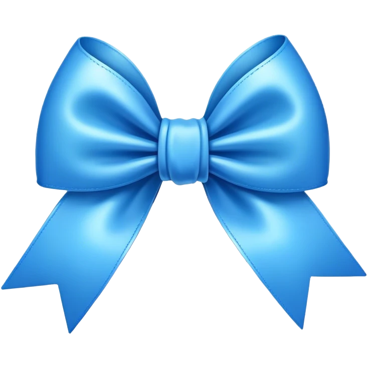 Fiocco azzurro  emoji