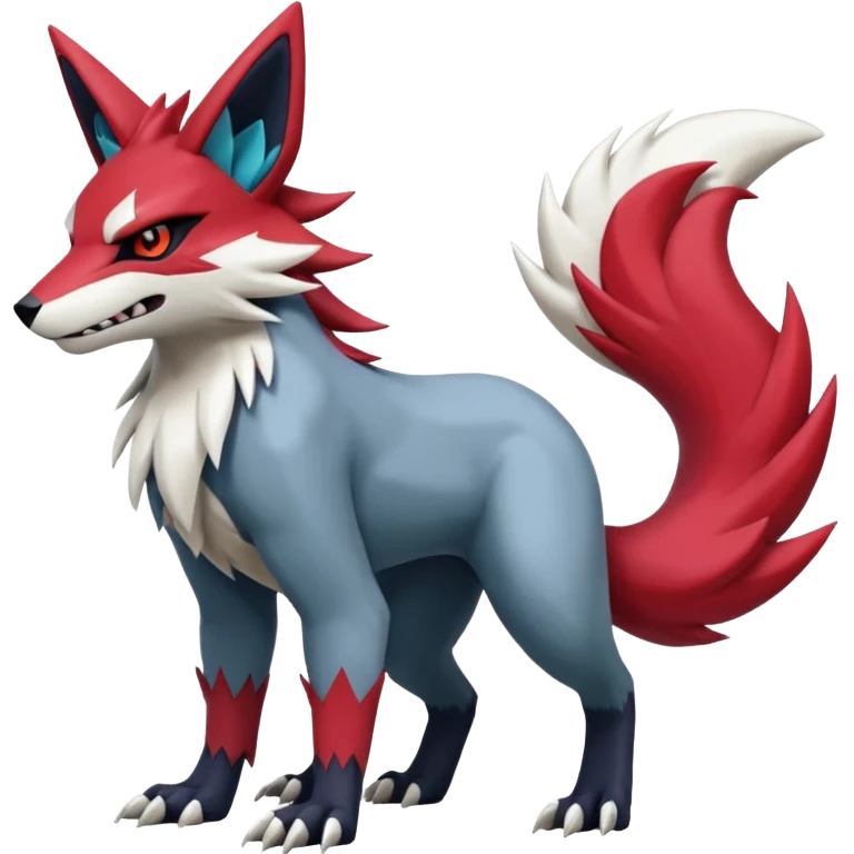Zoroark-Zangoose-Zeraora-Fakémon-hybrid-creature (full body)  emoji