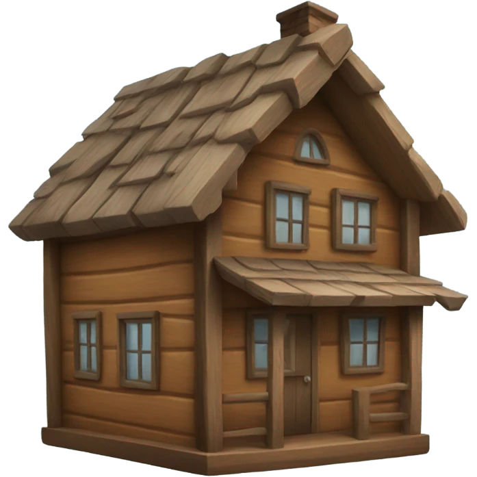 Wood House emoji