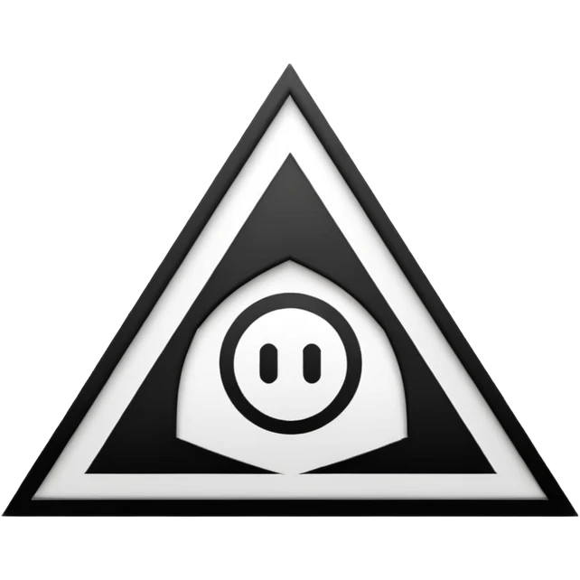 image with organizated lines , black and white emoji