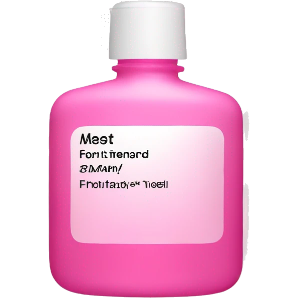 Skincare bottle pink  emoji