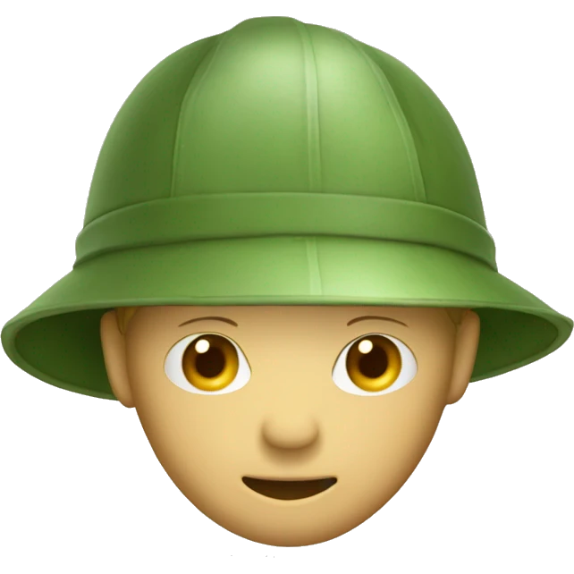 gardener pith helmet emoji