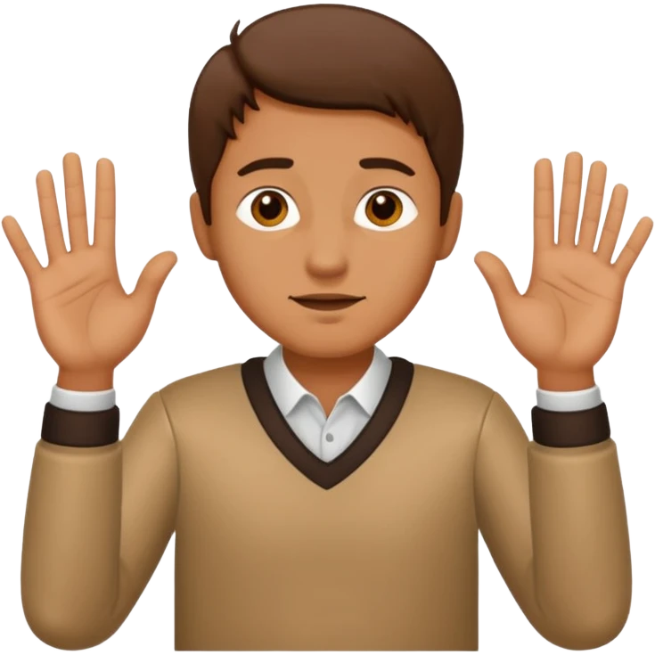 man gesturing "NO" with his hands crosswise emoji