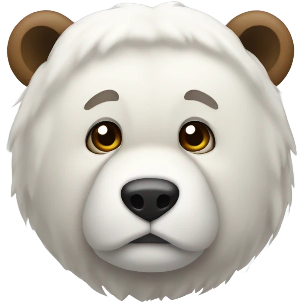Oso con lazo blanco  emoji