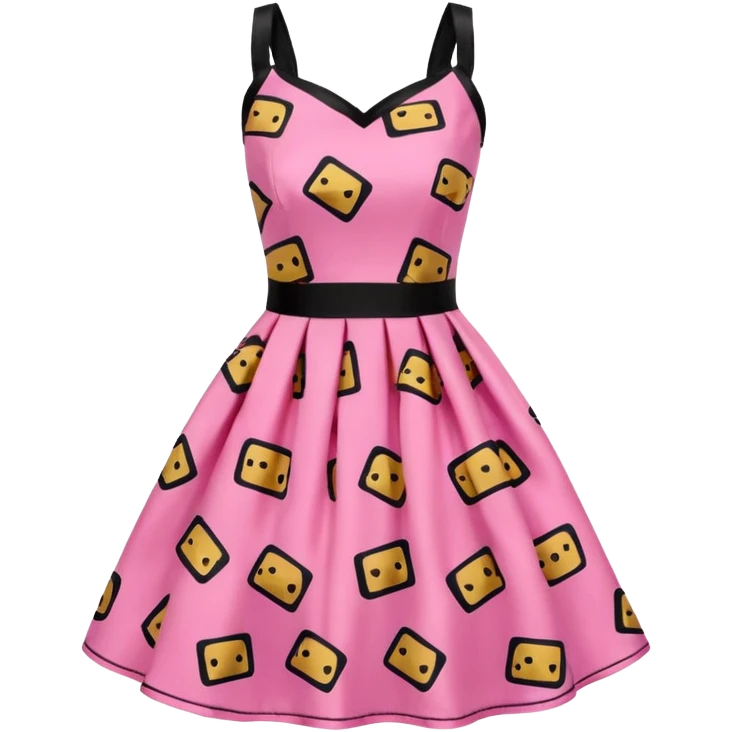 BETSEY JOHNSON STYLE SPAM print dress emoji