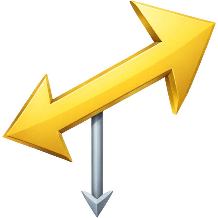 A simple yellow (#EBAA3C) arrow pointing to the right emoji