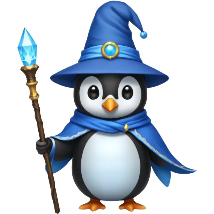 Penguin Wizard emoji