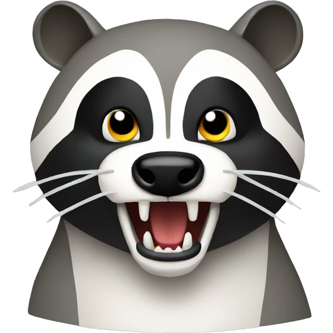 angry badger on computer emoji