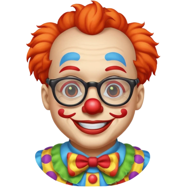 glasses clown emoji