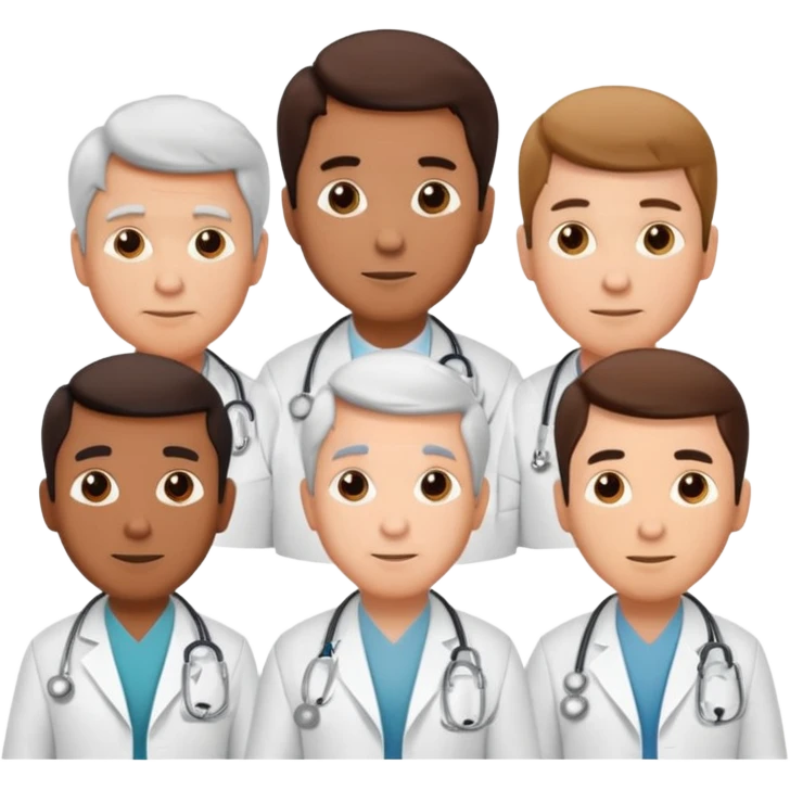 5 doctor staff all men make the differ in age emoji