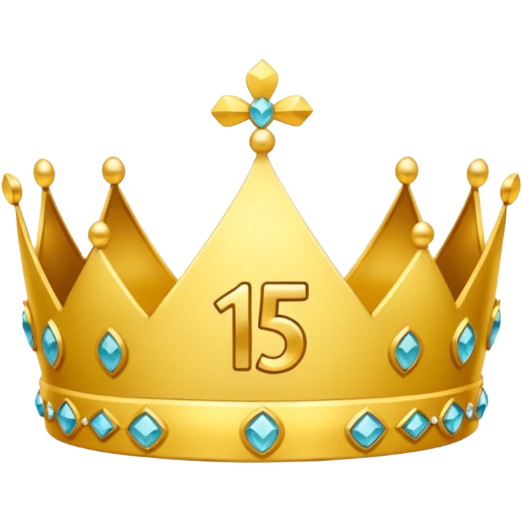 anillo de cumpleañera de 15 años y que tenga los 15 en el medio y que fuera una diadema emoji