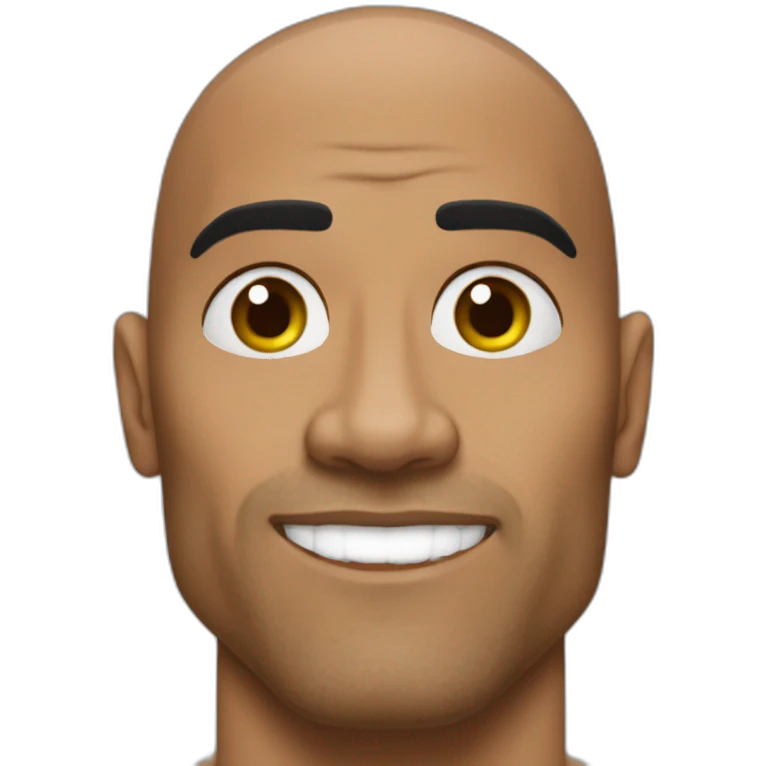The rock qui lève le sourcils emoji