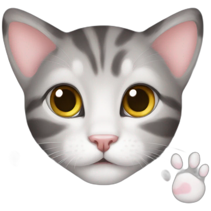 Cute kitten paws emoji
