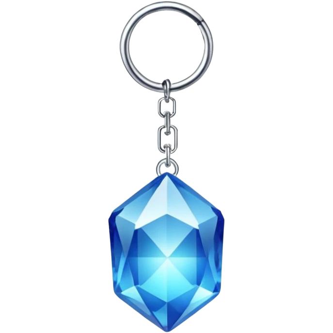 Crystal key chain – small gem or crystal charm. emoji