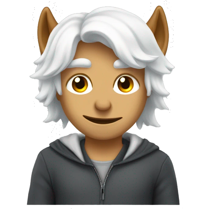 emoji para los  híbridos  (ya sean lobos con ángeles; demonios con lobo; ángeles con demonio) emoji