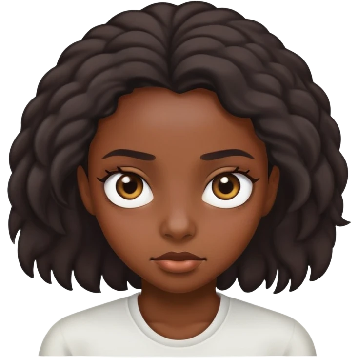 black girl rolling her eyes  emoji