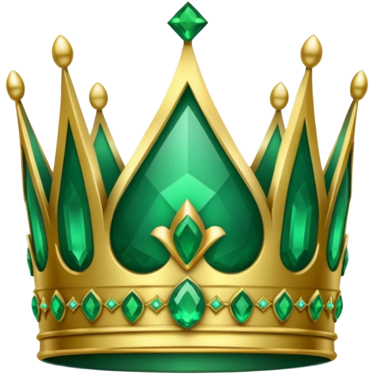 crown made of emerald emoji