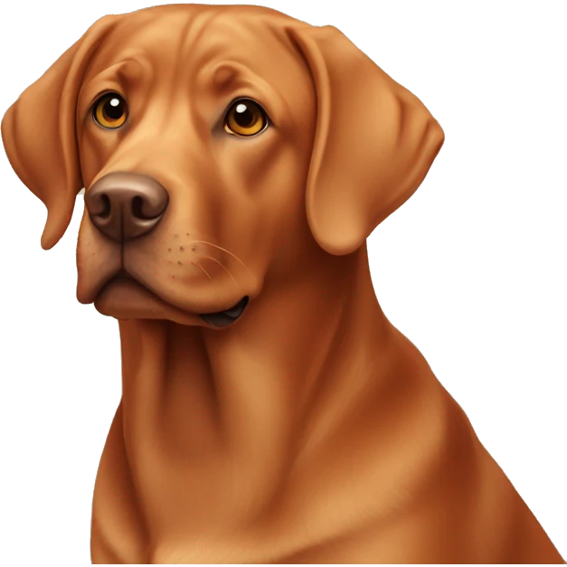 Red Labrador retriever  emoji