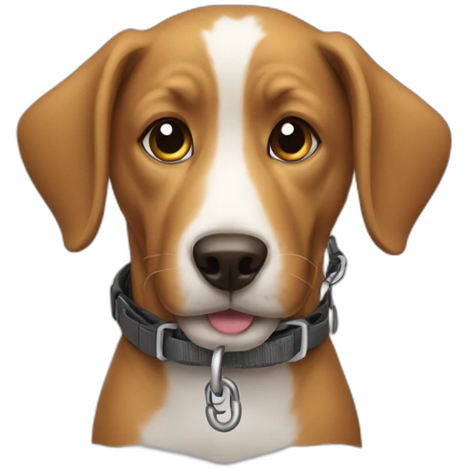 dog on a leash emoji
